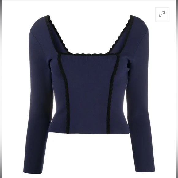🆕 Sandro Jemyl Cropped Top - Picture 1 of 2